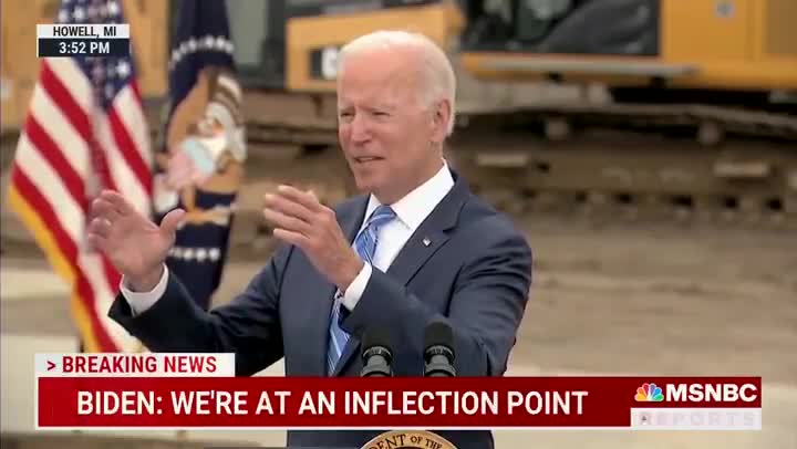 Biden tells a story about his "grandpop" from the 1920s during Michigan visit