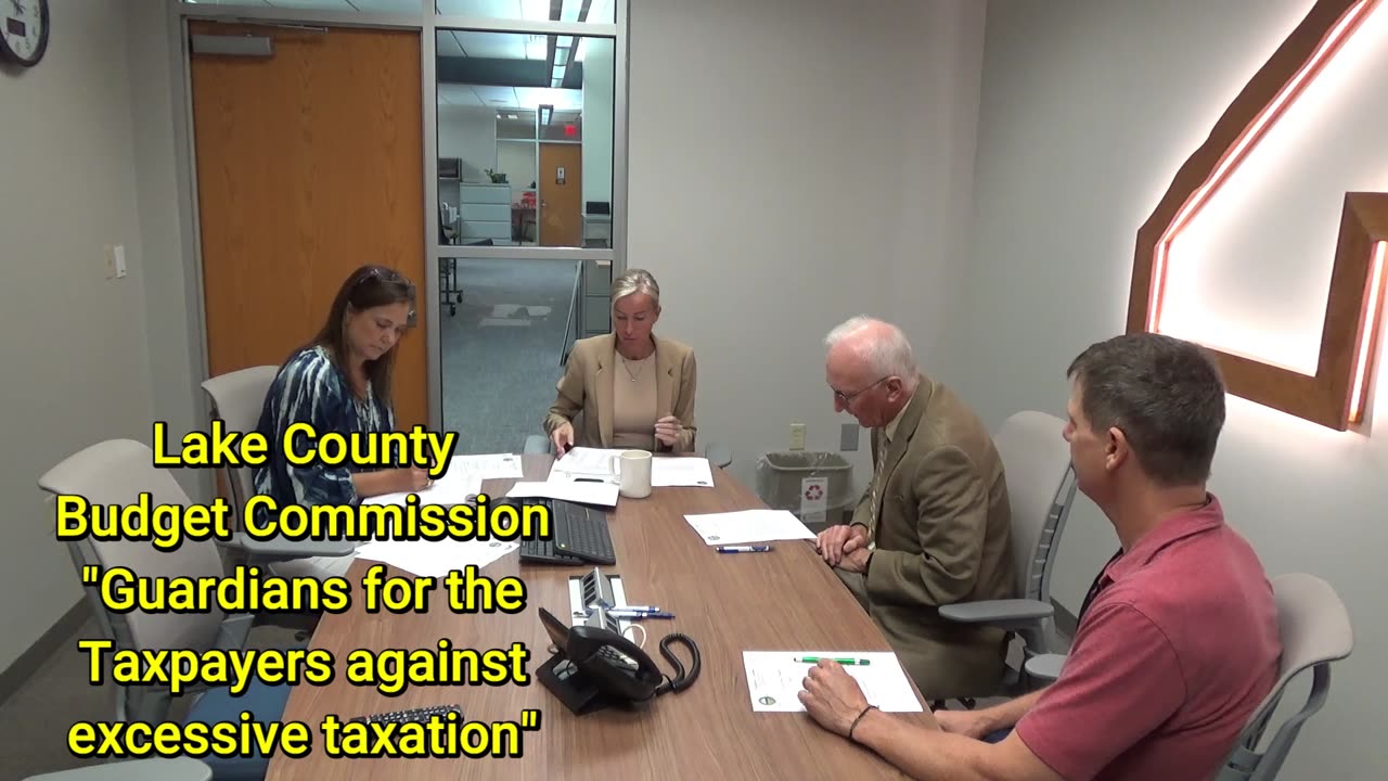 Lake County Budget Commission Meeting July 15 2024