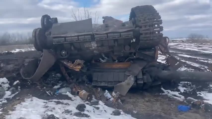 Ukrainian armed forces destroys many russian equipment