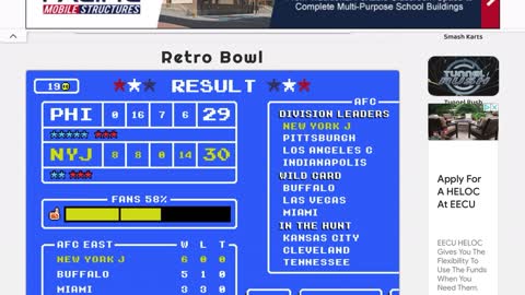 Hopefully I Won’t Get Attacked By Philly Fans! NYJ Retro Bowl Gameplay #9