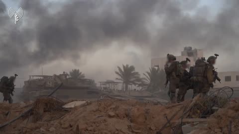 Video of Israeli soldiers fighting in the Gaza Strip