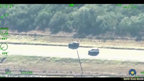 DPS Aircraft captured 4 people hiding in brush along the road in Kinney County loading up into a SUV