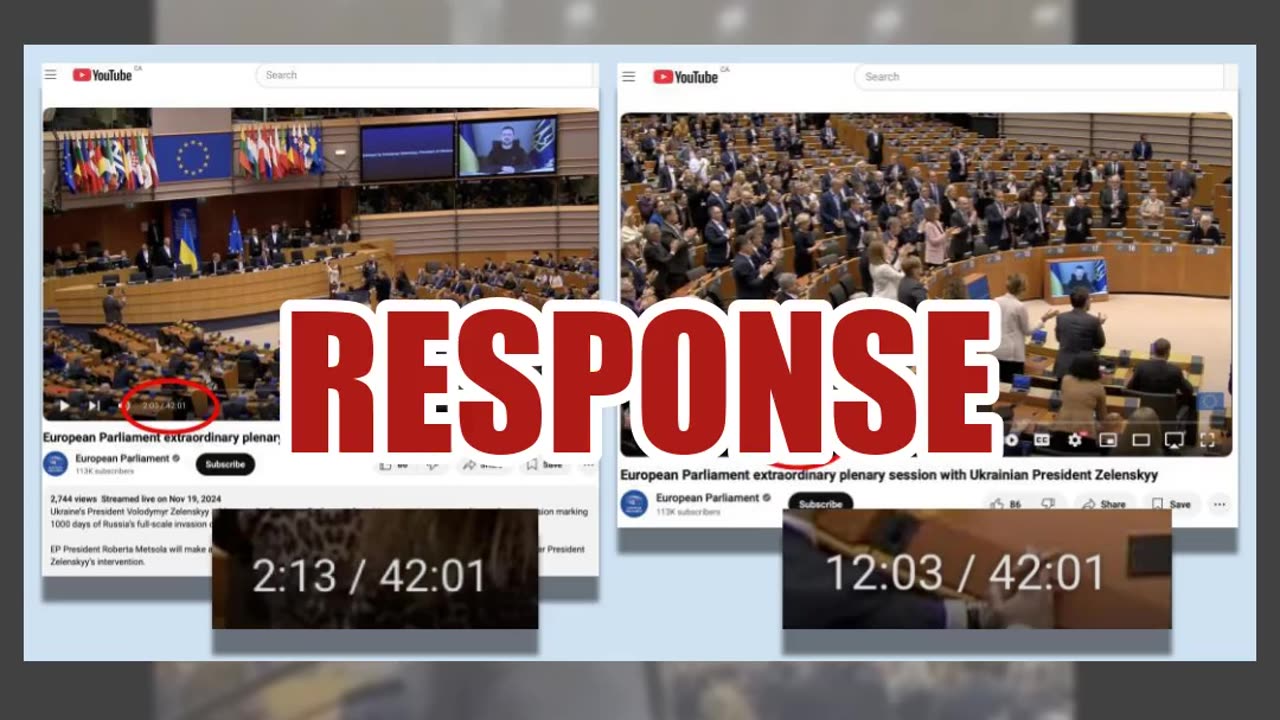 Fact Check: Video Does NOT Show EU Parliament Ovation For US Allowing Ukraine To Deep Strike Russia