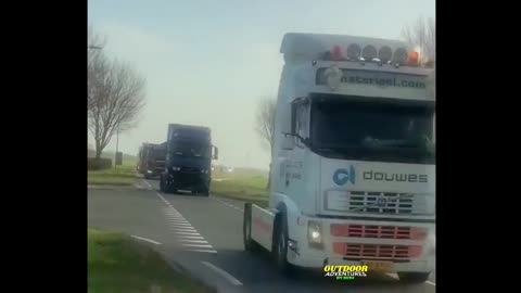 Dutch Truckers Joined The Canadian Freedom Convoy 2022