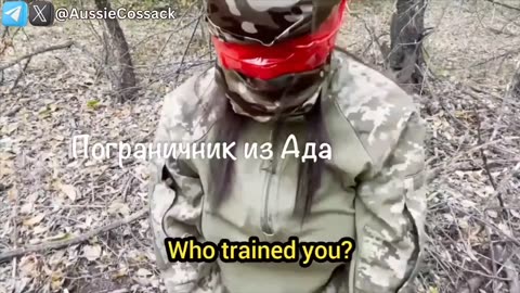 2 #Ukrainian young girl soldiers have just been taken prisoner and interrogated