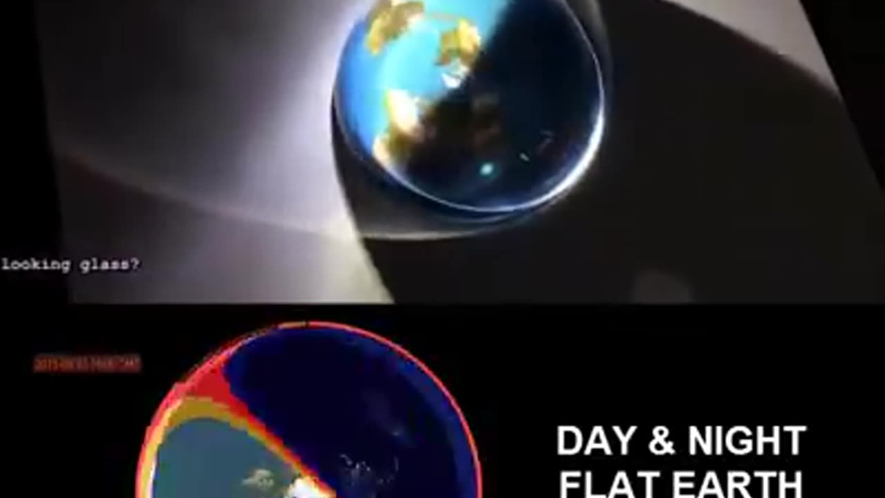 Flat Earth Sun from outside through a magnifying dome