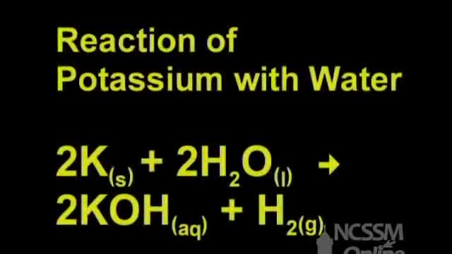 So Cool to See the Reaction of Potassium and Water