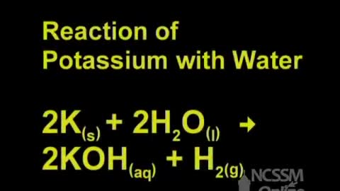 So Cool to See the Reaction of Potassium and Water