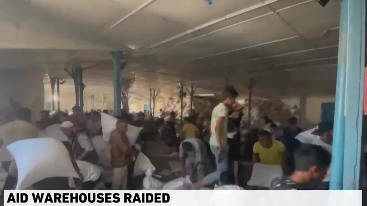 You won't believe your eyes: Palestinian Gazans raided aid warehouses in Rafah