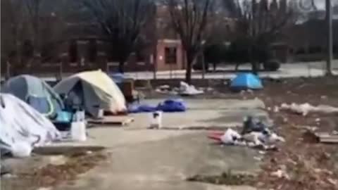 Homeless tents EVERYWHERE