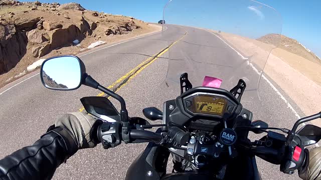 Pikes Peak - Final Climb on a CB500X