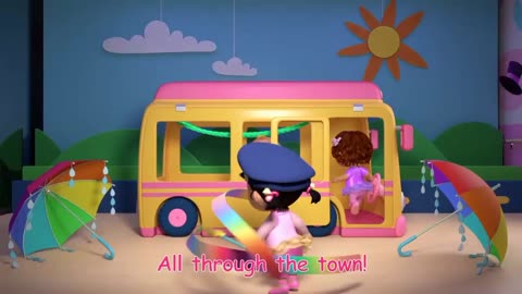 Wheels on the Bus (Cece's Pretend Play Version) | CoComelon Nursery Rhymes & Kids Songs