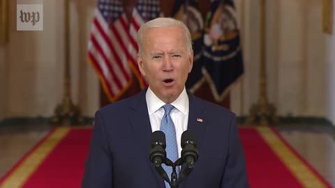 Biden speech on official Afghanistan withdrawal