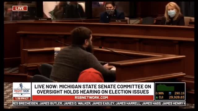 Witness testifies about seeing a Van of Ballots come in at 3:30 a.m.
