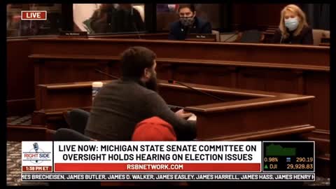 Witness testifies about seeing a Van of Ballots come in at 3:30 a.m.