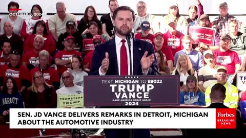Vote Trump For World Peace- JD Vance Sends Message To Voters During Michigan Campaign Rally