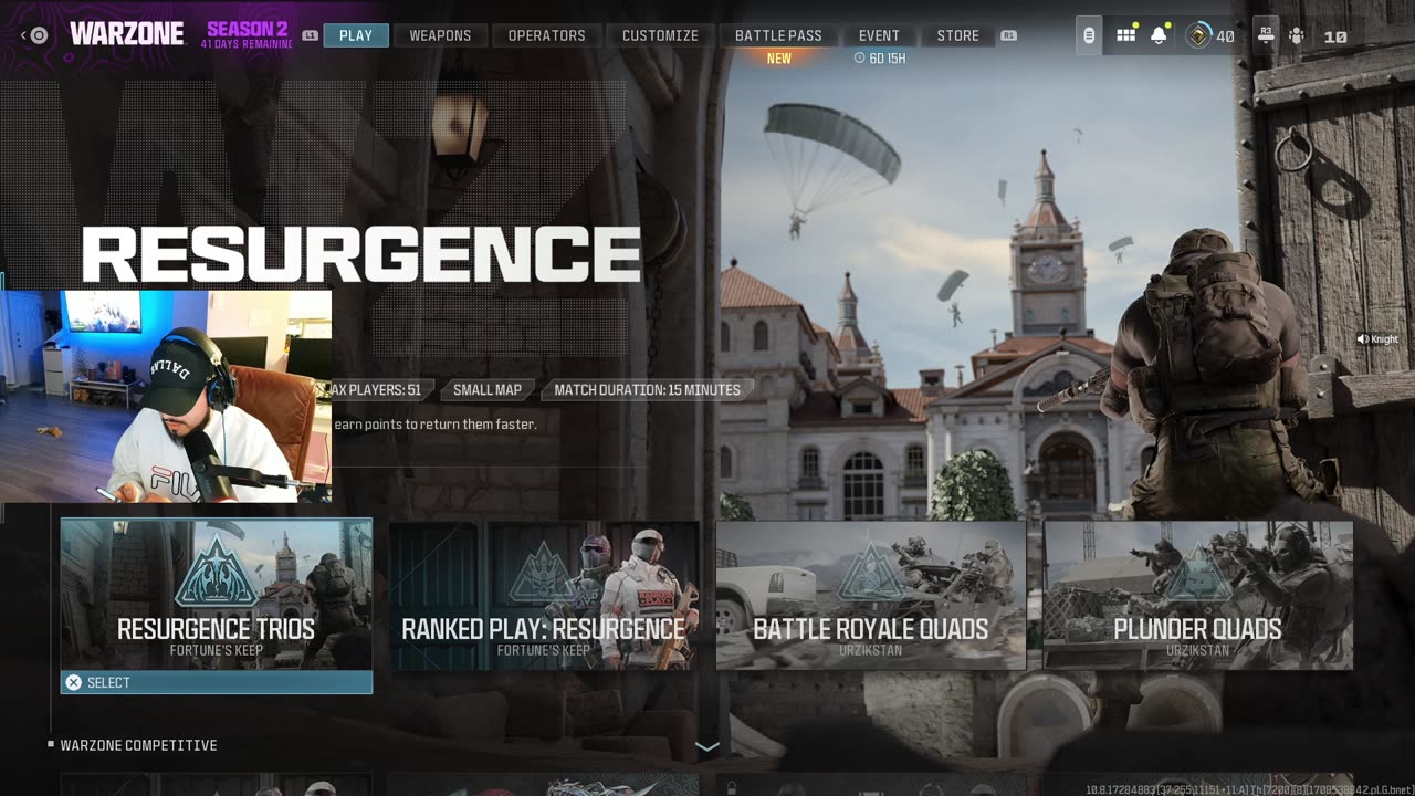 Playing warzone tonight! Chatting with chat as well