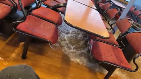 A strong wave shattered windows on the Germany ferry.