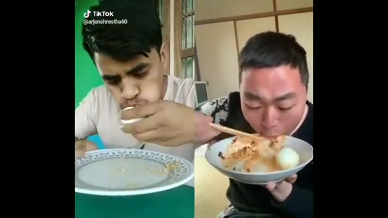 Food challenge on tiktok