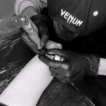 Beautiful tattoo process