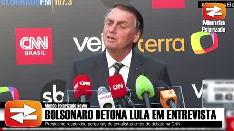 Bolsonaro DETONA Lula em entrevista antes do Debate_HD