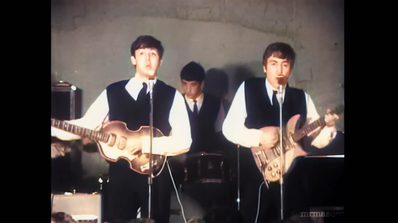 The Beatles Live at The Cavern 1962 - AI Colorized and Upscaled