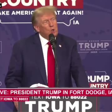 Patriot Can't Contain Himself in IOWA - Yells Out "We Love You."