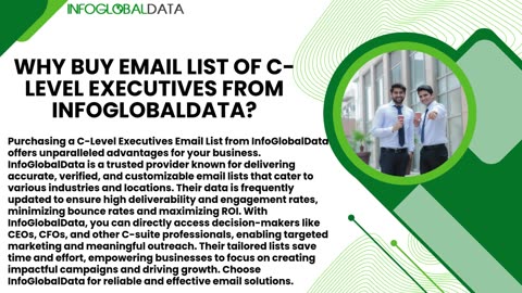 Benefits of C-Level Executives Email Database