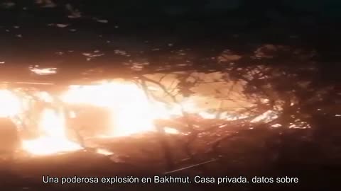 Una poderosa explosión en Bakhmut. Casa privada. No hay datos sobre las víctimas.