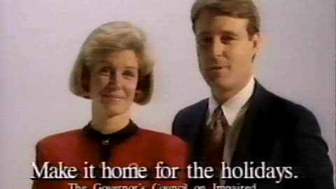 1991 - Gov. Evan and Susan Bayh Drunk Driving Public Service Announcement