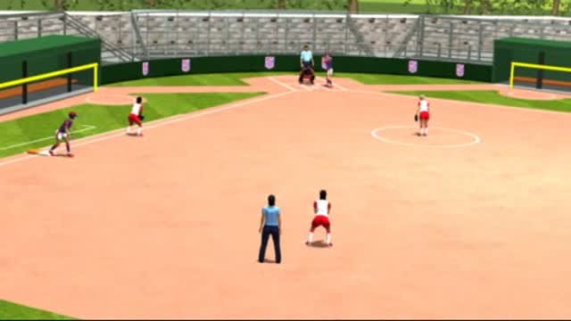 2 Umpire - Runner on 1B - Starting Position