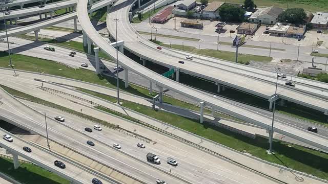 Traffic view from a top of Reunion Tower