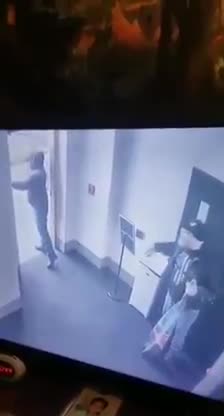 Someone (senator?) lets rioters enter in congress