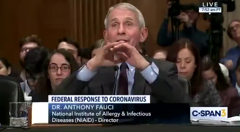 Dr. Fauci Said we don't need to wear mask.