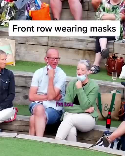 Conformist Maskers In Front Row Roasted By Comedian