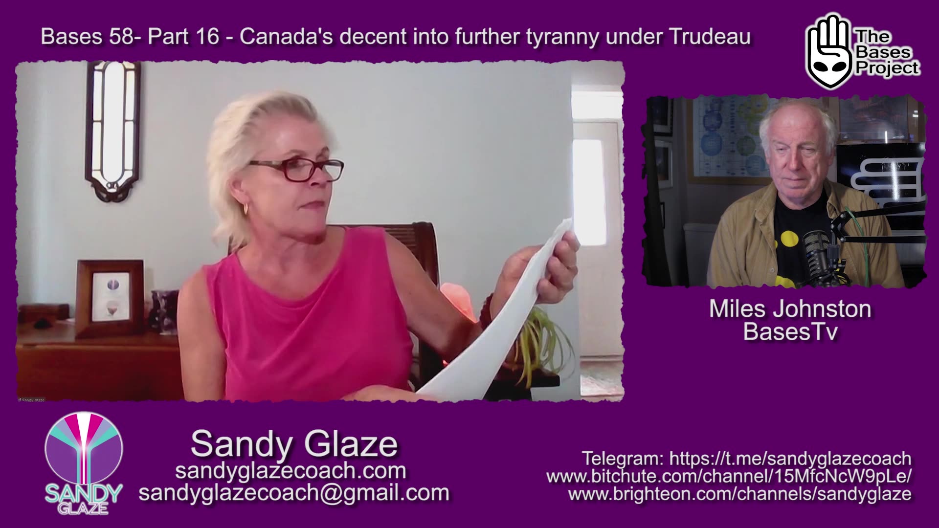 Bases 58 Sandy Glaze Part 16 - Canadas Decline into a Prison State