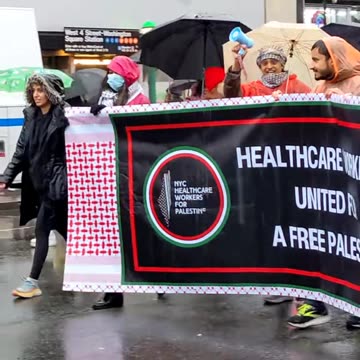 PRO PALESTINE PROTEST I N NYC