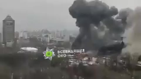 Second Russian missile reportedly missed the TV tower and hit the area of the Holocaust memorial