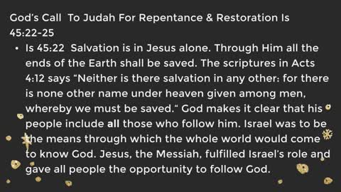 Jesus, The Messiah Fulfilled Israel's Role & Gave All The Opportunity To Follow God - March 1, 2022