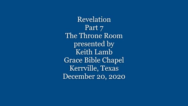 Revelation Part 7- The Throne Room