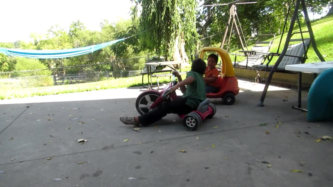 Baby Giggles On The Patio