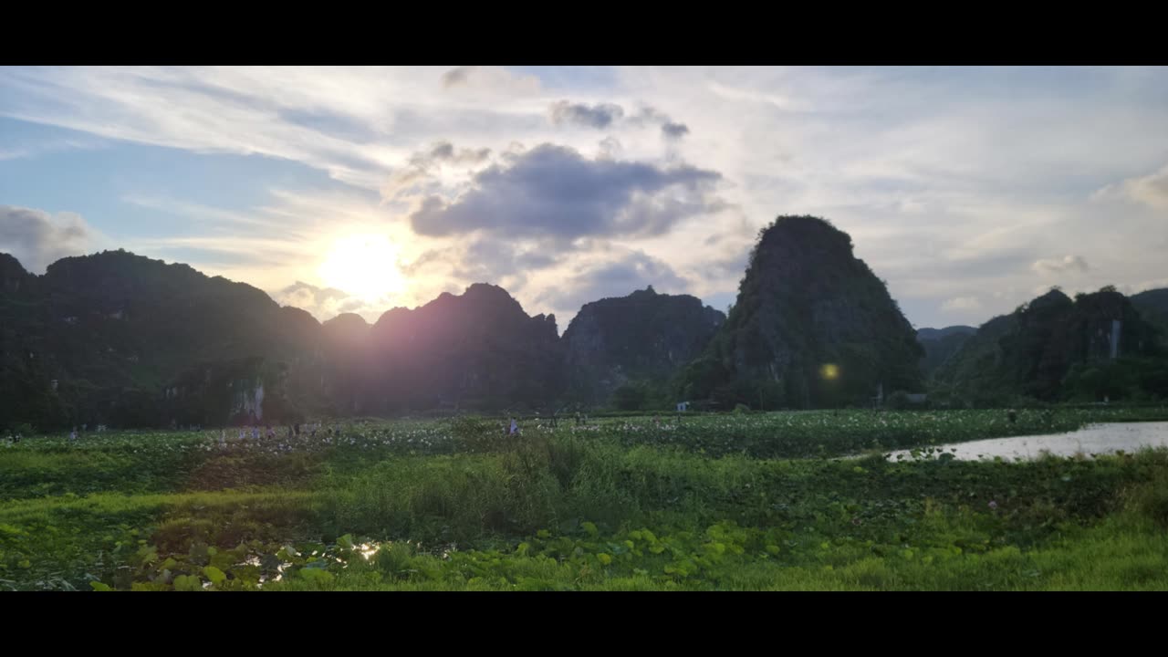 Base of Lying Dragon Sunset Ninh Binh, Vietnam 2024