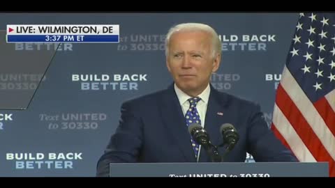 Joe Biden: "We Can't Rebuild This Economy And Meet This Climate Clisis"