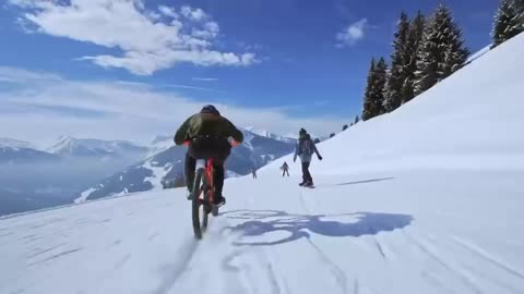 snow mountain bike