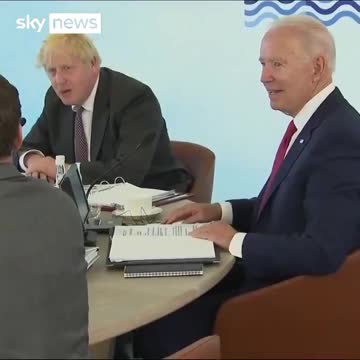 Joe Biden's Brain BREAKS in G7 Meeting - Tries to Correct UK Prime Minister and Gets EMBARRASSED