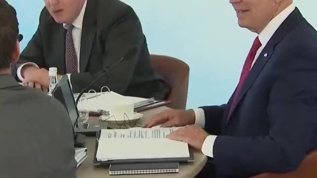 Joe Biden's Brain BREAKS in G7 Meeting - Tries to Correct UK Prime Minister and Gets EMBARRASSED