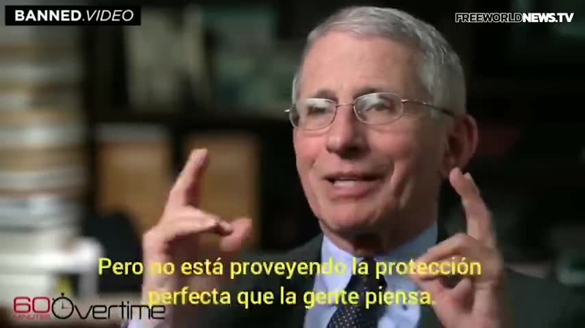 Anthony Fauci y la OMS han dicho que las mascarillas no sirven para nada