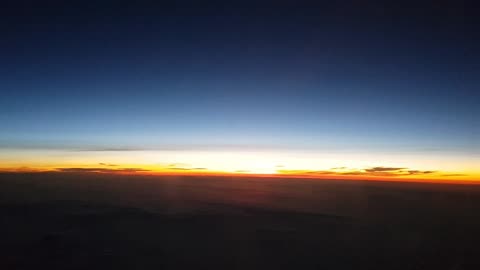 Sunrise on a plane to Hawaii