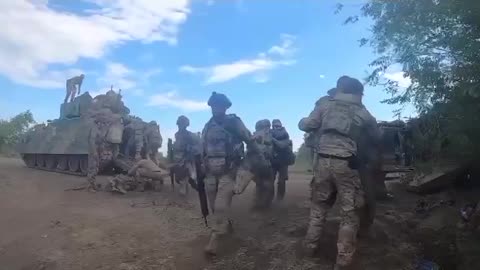 Ukrainian Rendezvous Point After Intense Battle