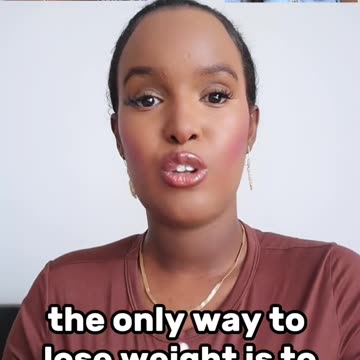 To achieve your ideal weight